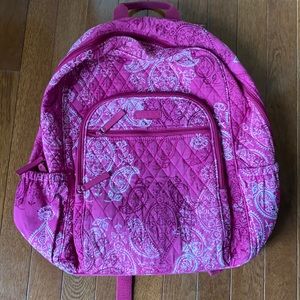 Vera Bradley Stamped Paisley Pink backpack